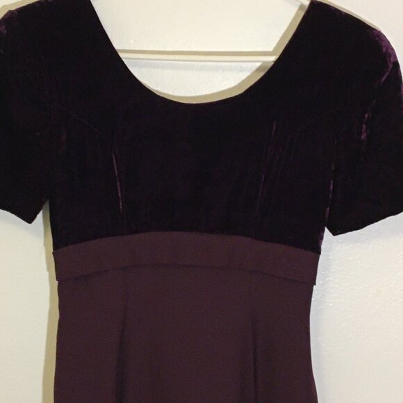 Vintage Fancy Maxi Dress Bridgerton Formal Empire Waist Ball Gala Holiday (BT) - Picture 10 of 14